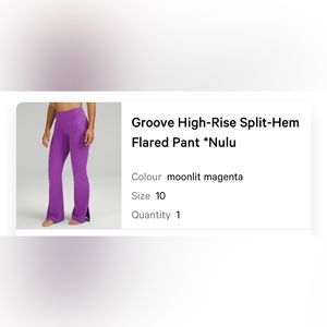 Groove High-Rise Split hem Flared Pant -10